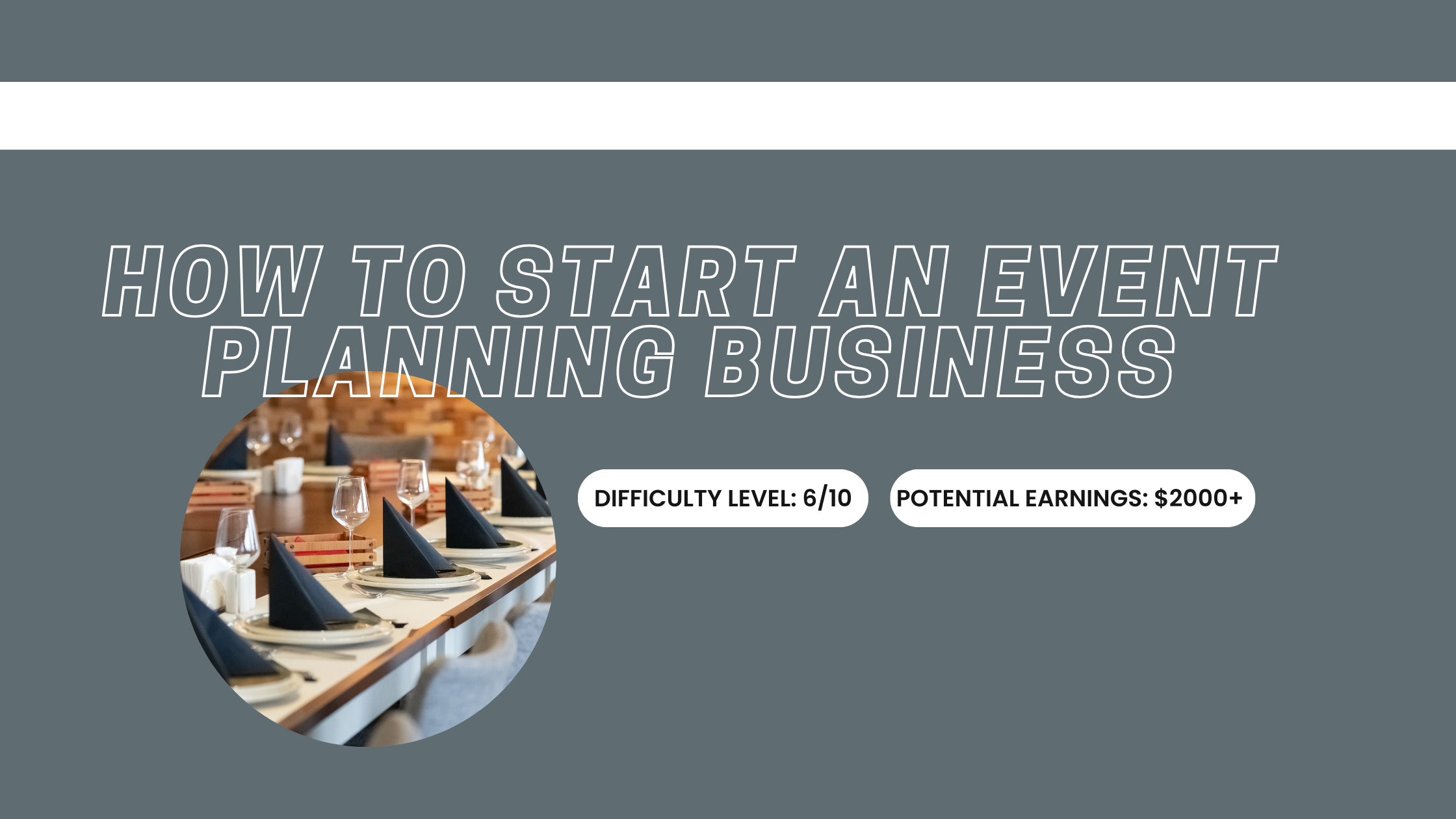 How to Start an Event Planning Business